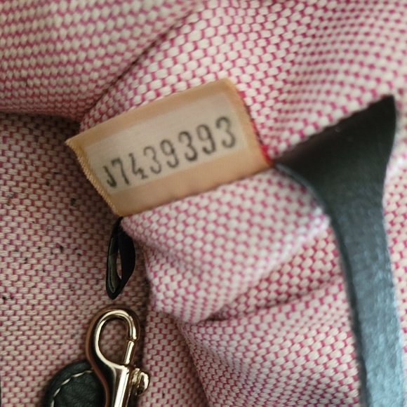 DOONEY AND BURKE BLACK LOGO MEDIUM LOCK SATCHEL BAG - Picture 5 of 12